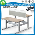 CTHT3-4404P Two seats in front height adjustable desk or table with 4 memory height lifting clicks